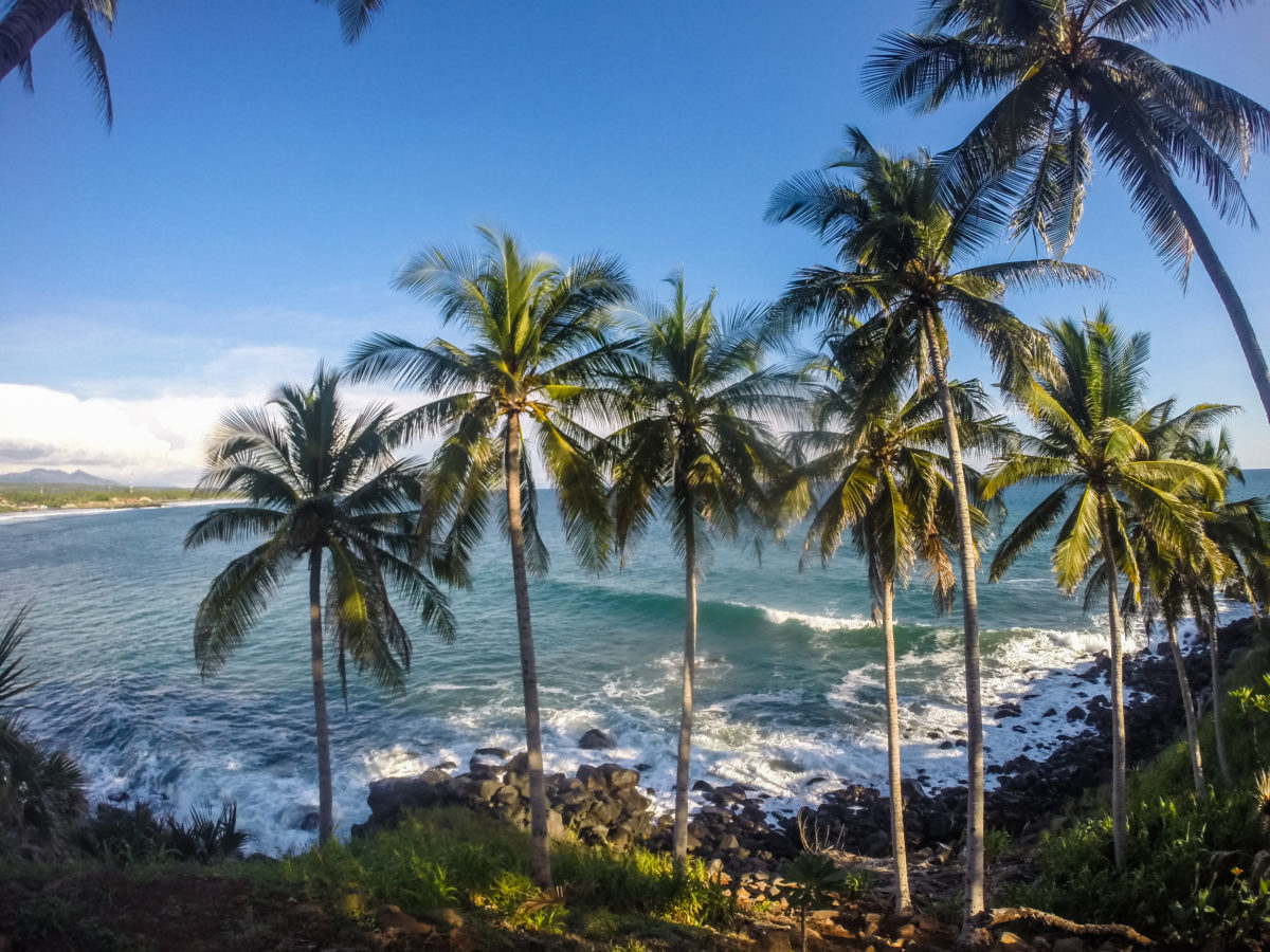 View of the waves. 